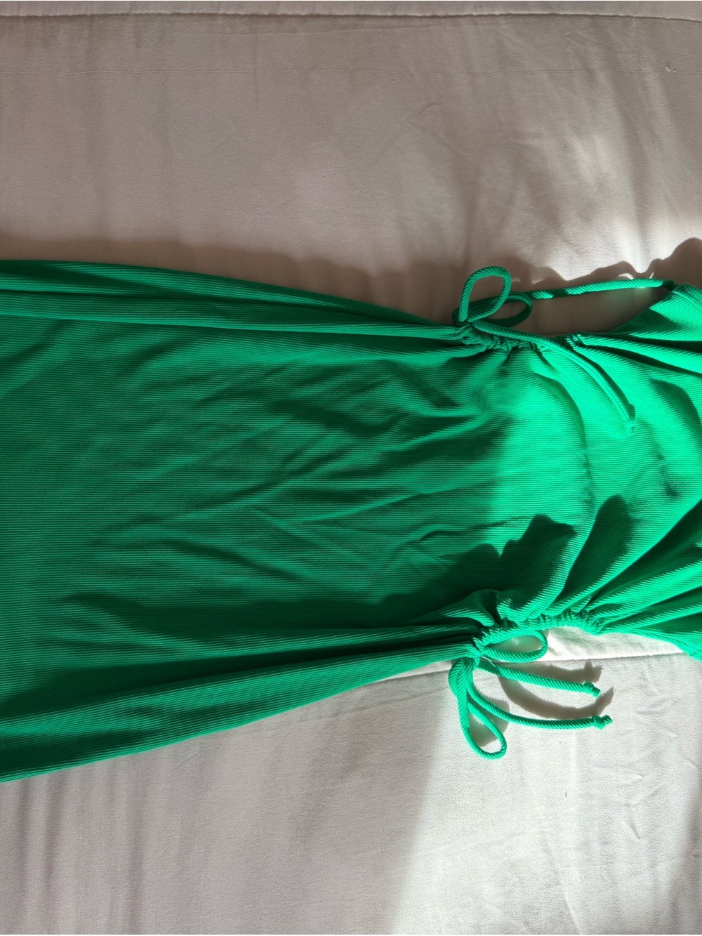 Ambiance Bright Green One-Piece with Side Ties